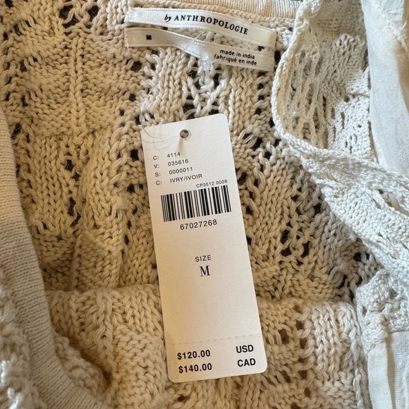 Anthropologie Ruffled Garden Sweater Tank - Picture 6 of 6